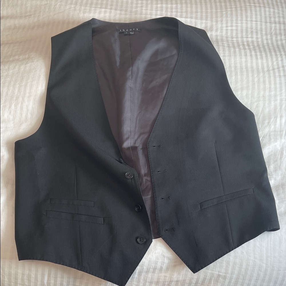 Theory Charcoal Men's Vest